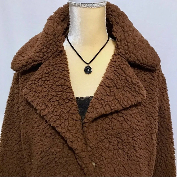 Caslon NWOT Faux Shearling Jacket Women M - Picture 2 of 14